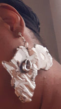 Load image into Gallery viewer, Abstract handpainted Africa Earrings