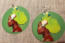 Load image into Gallery viewer, Beautiful Afrocentric Pop Art Print Earrings
