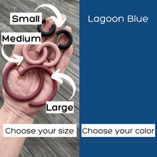 Load image into Gallery viewer, Round Hoops | Pick Your Size | Handcrafted Polymer Clay Earrings