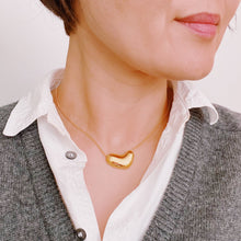 Load image into Gallery viewer, Bold Molten Heart Necklace