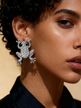 Load image into Gallery viewer, Frog Electroplated Drop Earrings