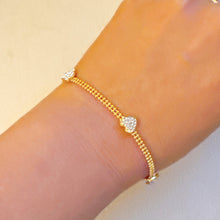 Load image into Gallery viewer, Dotty Shine Heart Bracelet
