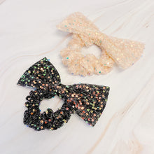 Load image into Gallery viewer, Shimmer Lover Bow Hair Scrunch