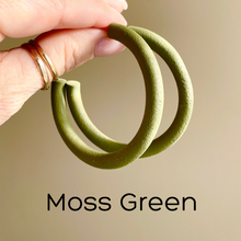 Load image into Gallery viewer, Round Hoops | Pick Your Size | Handcrafted Polymer Clay Earrings