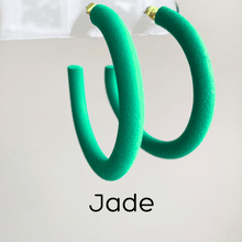 Load image into Gallery viewer, Round Hoops | Pick Your Size | Handcrafted Polymer Clay Earrings
