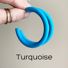 Load image into Gallery viewer, Round Hoops | Pick Your Size | Handcrafted Polymer Clay Earrings