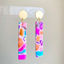 Load image into Gallery viewer, Cobble | Brushstroke Collection | Handcrafted Polymer Clay Earrings