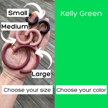 Load image into Gallery viewer, Round Hoops | Pick Your Size | Handcrafted Polymer Clay Earrings