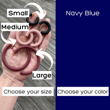 Load image into Gallery viewer, Round Hoops | Pick Your Size | Handcrafted Polymer Clay Earrings