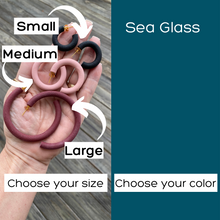 Load image into Gallery viewer, Round Hoops | Pick Your Size | Handcrafted Polymer Clay Earrings