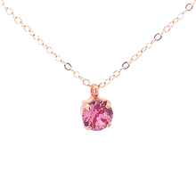 Load image into Gallery viewer, Pink Tourmaline Crystal Necklace