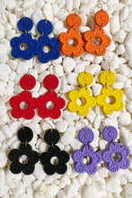 Load image into Gallery viewer, Daisy Drop Game Day Earrings
