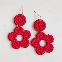 Load image into Gallery viewer, Daisy Drop Game Day Earrings
