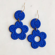 Load image into Gallery viewer, Daisy Drop Game Day Earrings
