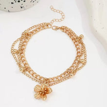 Load image into Gallery viewer, Women's Anklet with Flowers Pattern
