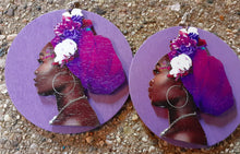 Load image into Gallery viewer, Beautiful Afrocentric Pop Art Print Earrings
