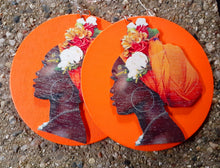 Load image into Gallery viewer, Beautiful Afrocentric Pop Art Print Earrings
