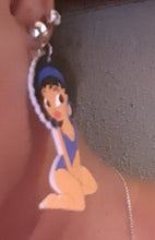 Load image into Gallery viewer, Black Betty Boop Wooden Afrocentric Earrings
