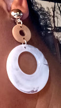 Load image into Gallery viewer, Chunky acrylic clip on hoop earrings
