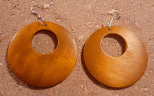 Load image into Gallery viewer, Classic Wooden Hoop Earrings
