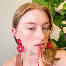 Load image into Gallery viewer, Daisy Drop Game Day Earrings
