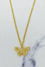 Load image into Gallery viewer, Butterfly In Flight Necklace
