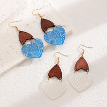 Load image into Gallery viewer, Ethnic Style Heart Shape Drop Earrings
