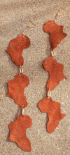 Load image into Gallery viewer, Genuine Leather Africa Earrings
