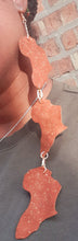 Load image into Gallery viewer, Genuine Leather Africa Earrings
