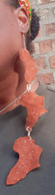 Load image into Gallery viewer, Genuine Leather Africa Earrings
