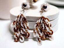 Load image into Gallery viewer, Handmade Acrylic Chain Clip On Earrings
