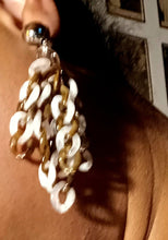 Load image into Gallery viewer, Handmade Acrylic Chain Clip On Earrings
