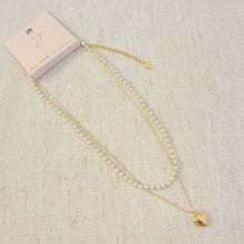Load image into Gallery viewer, Pearls And Heart Locket Layered Necklace
