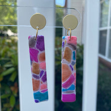 Load image into Gallery viewer, Cobble | Brushstroke Collection | Handcrafted Polymer Clay Earrings
