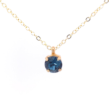 Load image into Gallery viewer, Sapphire Crystal Solitaire Necklace

