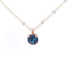 Load image into Gallery viewer, Sapphire Crystal Solitaire Necklace

